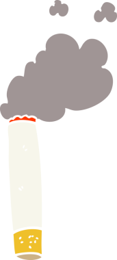 Bir insan tarafından çizilmiş karalama sigarası.