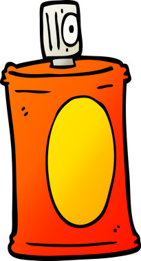 vektör gradyan çizim spreyi bir insan tarafından çizilebilir