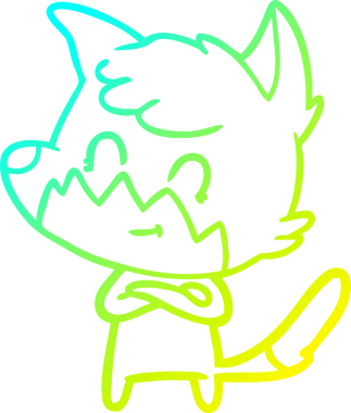 Bir insan tarafından çizilmiş soğuk hava çizgisi.