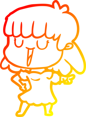 Bir insan tarafından çizilmiş bir karikatür kadın çizimi