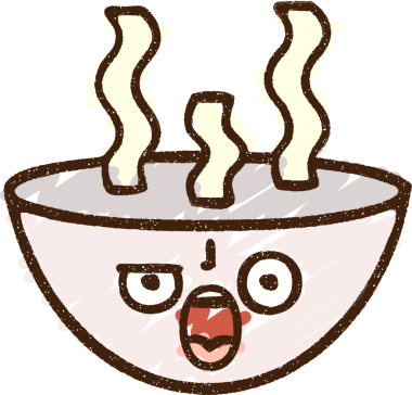 Bir insan tarafından çizilen Sıcak Çorba Tebeşiri