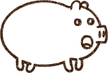 Domuz Kömürü Bir insan tarafından çizilmiş