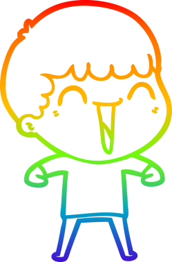 Bir insan tarafından çizilmiş mutlu bir adamın çizgi çizimi.