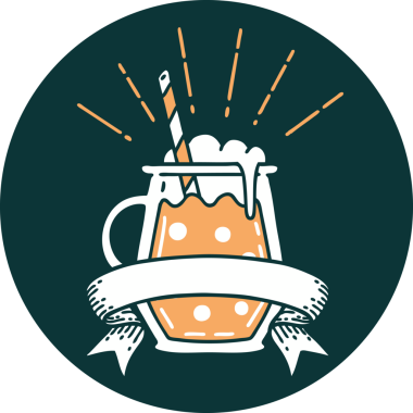 Bir insan tarafından çizilmiş zencefilli dövme ikonu.