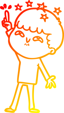 İnsan tarafından çizilmiş bir çizgi film karakteri.