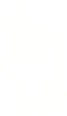 Bir insan tarafından çizilen Noel Kedisi Tebeşiri