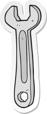 Bir insan tarafından çizilmiş çizgi film anahtarının çıkartması.