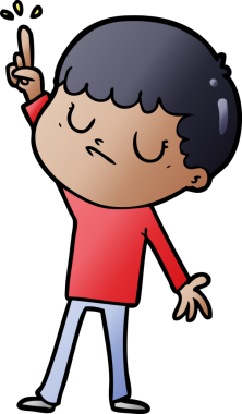 Bir insan tarafından çizilmiş huysuz çocuk çizgi filmi.