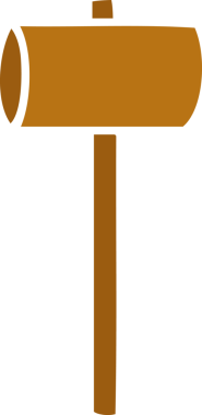 Bir insan tarafından çizilmiş bir çekiç karalaması.