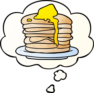 Bir insan tarafından çizilmiş, düşünce baloncuklu çizgi film yığını.