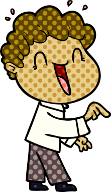 Bir insan tarafından çizilmiş mutlu bir adam.