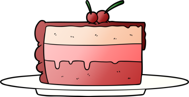 Bir insan tarafından çizilmiş çizgi film pastası.