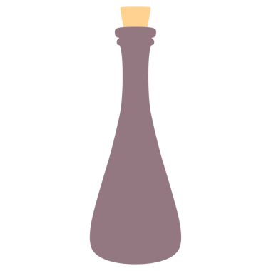 Bir insan tarafından çizilmiş sihirli iksir.