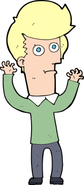 Bir insan tarafından çizilmiş bir karikatür.