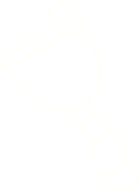 Bir insan tarafından çizilmiş el çanı tebeşiri.