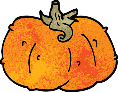 Bir insan tarafından çizilmiş karalama balkabağı.