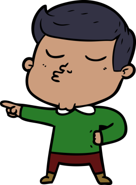 Bir insan tarafından çizilmiş karikatür mankeni adam.