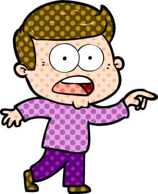 Bir insan tarafından çizilmiş bir karikatür.