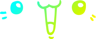 Bir insan tarafından çizilmiş mutlu bir karikatür çizimi