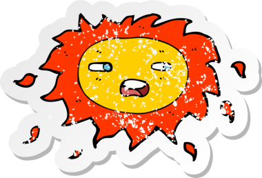 Bir insan tarafından çizilmiş hüzünlü bir karikatürün gerilimli yapıştırması.