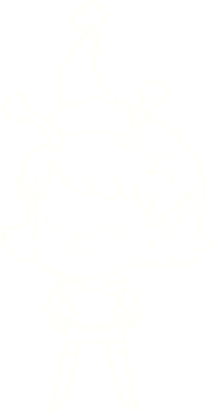 Bir insan tarafından çizilen Noel Uzaylı Tebeşiri