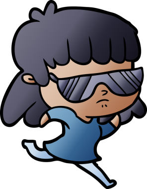 Bir insan tarafından çizilmiş ilgisiz bir kadın çizgi filmi.