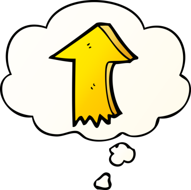 Bir insan tarafından çizilmiş, düşünce baloncuklu çizgi film.