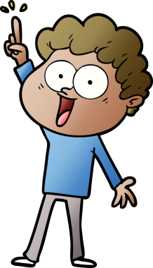 Bir insan tarafından çizilmiş mutlu bir adam.