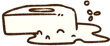 Bir insan tarafından çizilen köpüren sabun tebeşiri.