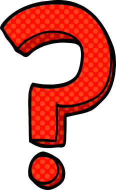 bir insan tarafından çizilmiş karalama soru işareti