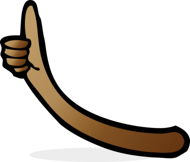 Bir insan tarafından çizilmiş çizgi film kolu