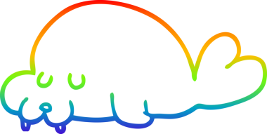 gökkuşağı gradyan çizimi bir insan tarafından çizilmiş bir mors çizimi