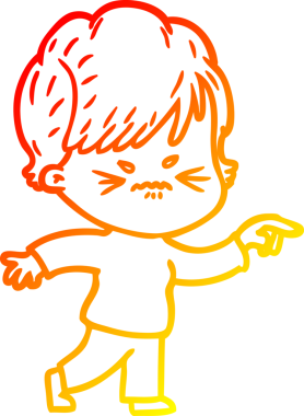 Bir insan tarafından çizilmiş karikatür çizimi.