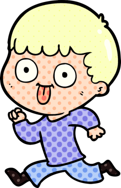 Bir insan tarafından çizilmiş çizgi film adamı.