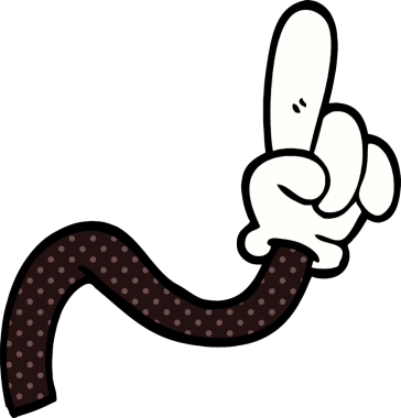 Bir insan tarafından çizilen el hareketinin karalaması.