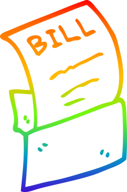 gökkuşağı gradyan çizgi çizimi bir insan tarafından çizilmiş bir karikatür gagası