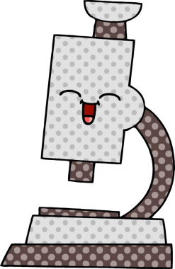 bir insan tarafından çizilmiş mikroskop tarzı çizgi roman