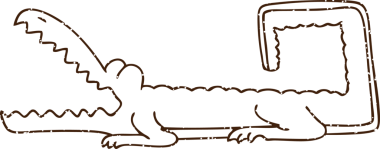 Bir insan tarafından çizilmiş Timsah Kömürü