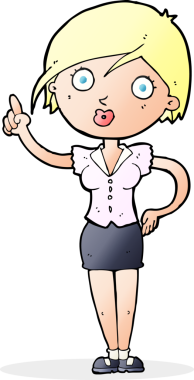 Bir insan tarafından çizilmiş güzel bir kadın çizgi filmi.