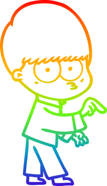 gökkuşağı gradyan çizgisi bir insan tarafından çizilmiş sinirli bir çizgi çocuk çizimi