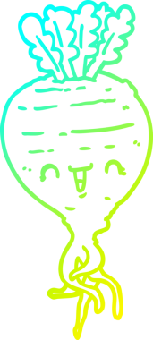 Bir insan tarafından çizilmiş şalgam karikatürü.