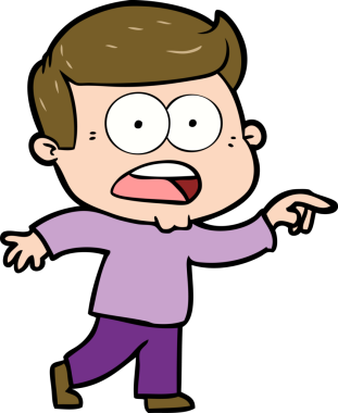 Bir insan tarafından çizilmiş bir karikatür.