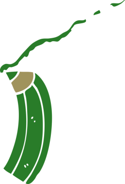 Bir insan tarafından çizilmiş karalama renkli kalem.