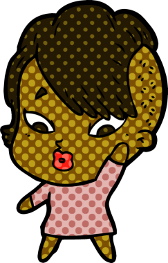 Bir insan tarafından çizilmiş bir karikatür.