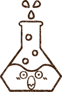Bilim Deneyi Kömür Çizimi Bir insan tarafından çizildi