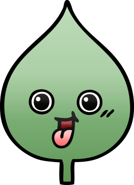 Bir insan tarafından çizilmiş dışavurumsal yaprağın gölgelenmiş çizimi