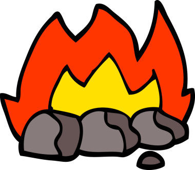 Bir insan tarafından çizilmiş karalama tarzı yanan kömür.