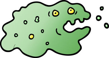 Bir insan tarafından çizilmiş vektör gradyan çizim mikrobu