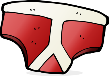 Bir insan tarafından çizilmiş iç çamaşırı.