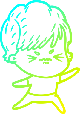 Bir insan tarafından çizilmiş karikatür çizimi.